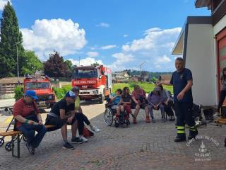 Visita Caserma V.F. Piné associazione ANFFAS